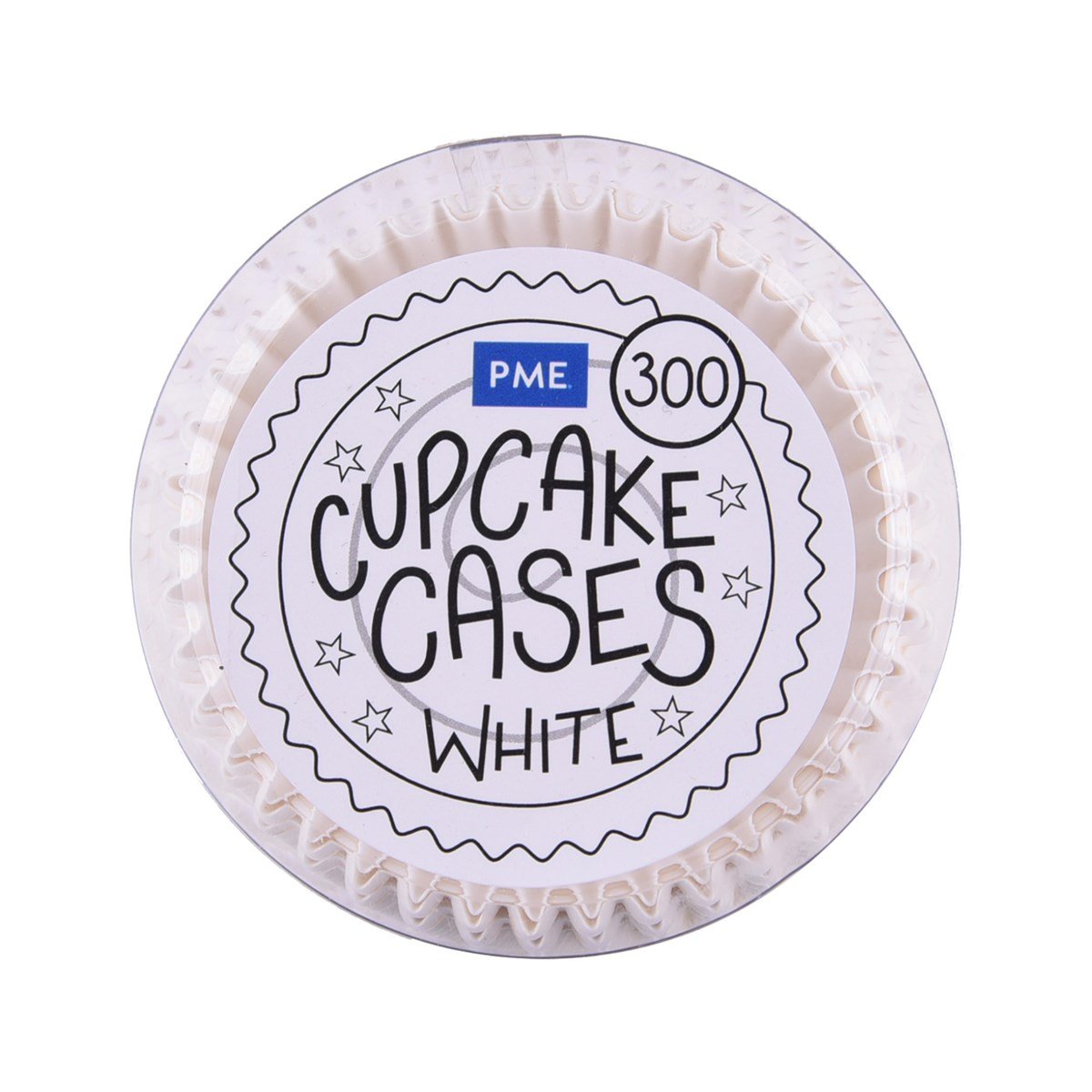 BC600-3 White Cupcake Cases pk/300 - Image 1