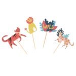 Cupcake Set - Go Wild Safari Animals (24 Cases and Toppers) - Image 5