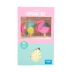 Cupcake Set - Tropical (24 Cases and Toppers)