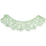 Cupcake Wrappers - Floral Light Green Pk/12 - Image 2