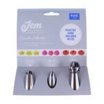 Jem Nozzles Set - Cupcakes Collection, Pack of 3