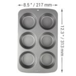 Non Stick - 6 Cup Large Muffin Pan - Image 3