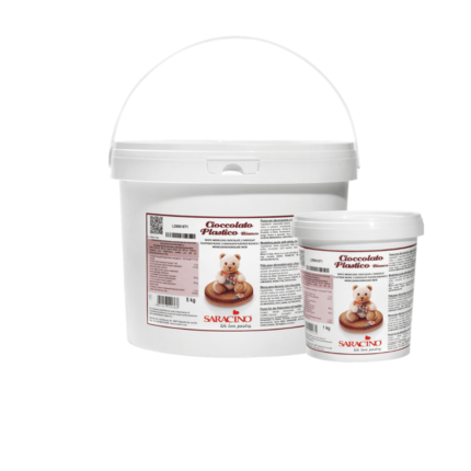 SARACINO WHITE PLASTIC CHOCOLATE 1 kg