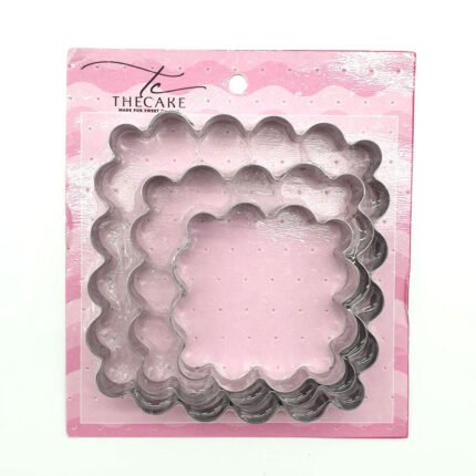 THECAKE CUTTER - Big Square Ruffled Cutter Set